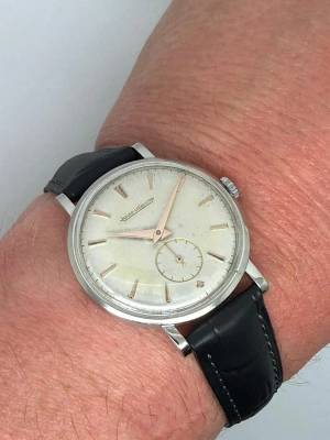 Jaeger-LeCoultre Manual Wind 34mm Stainless Steel Silver Dial JLC 480 1950s