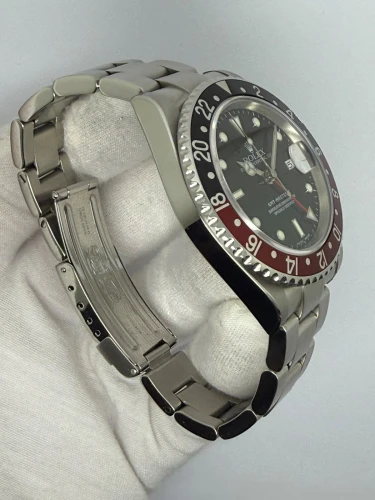 Rolex GMT-Master II Coke 40mm Stainless Steel Black & Red Bezel 16710 2004