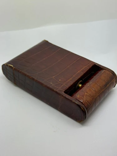 Jaeger-LeCoultre for Hermès Ados 8 Jours Travel Desk Clock 8-Day Manual Wind Circa 1950s
