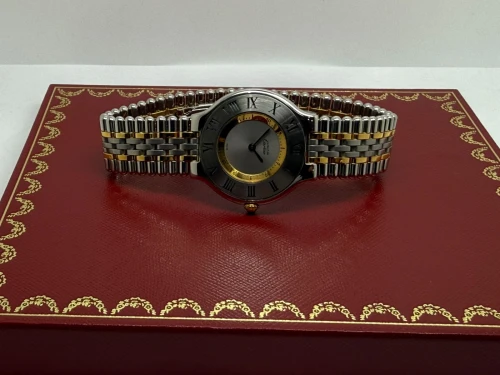 Cartier Must de Cartier 21 Mid-Size 31mm Stainless Steel & Yellow Gold 1330 1990s