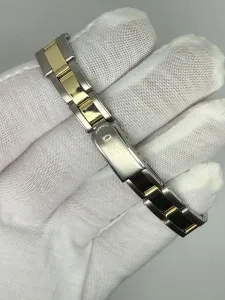 Rolex Oyster Perpetual Date Ladies 26mm Stainless Steel & 18ct Yellow Gold Blue Dial 6516 1970