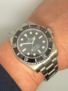 Rolex Submariner No Date 40mm Stainless Steel Black Dial & Bezel 114060 2015