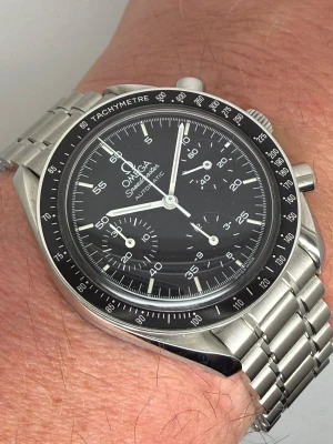 Omega Speedmaster Automatic Speedy Reduced 39mm Stainless Steel Black Chronograph Dial Tachymetre Bezel 3510.50.00 1999