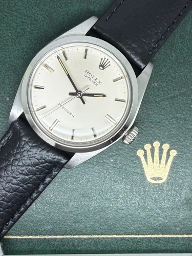 Rolex Oyster Precision 34mm Stainless Steel Silver Sunburst Dial 6426 1972