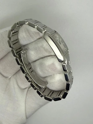 Cartier Tank Francaise Ladies 20x25mm Stainless Steel White Roman Dial Bracelet 2384 2005–2010