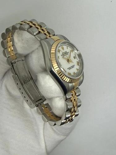 Ladies Rolex Oyster Perpetual Datejust 26mm Stainless Steel & 18ct Yellow Gold Jubilee Bracelet 69173 1998