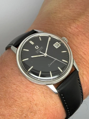 Omega Seamaster Automatic 34mm Stainless Steel Black Dial 166.002 1966
