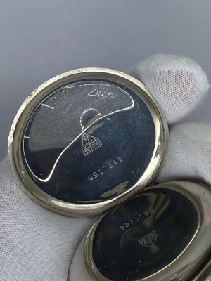 Omega Pocket Watch Steel Case Manual Wind Vintage 1930