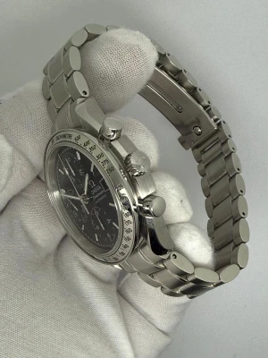 Omega Speedmaster Automatic Date Speedy Reduced 39mm Stainless Steel Black Chronograph Dial Tachymetre Bezel 3513.30 2012