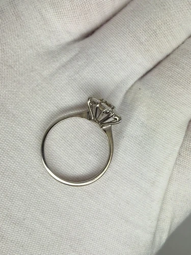 Diamond Ring 18ct White Gold 1.02ct Round Brilliant Cut G/SI