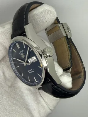 TAG Heuer Carrera Calibre 5 Automatic 41mm Stainless Steel Blue Sunray Dial WAR201E.FC6292 2017