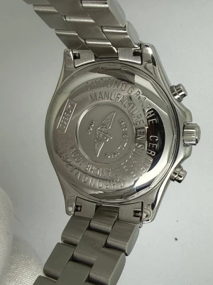 Breitling Colt Quartz Chronograph Chronometer 38mm Stainless Steel Silver Dial Blue Sub Dials A73350 2005