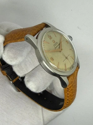 Omega Seamaster Automatic 34mm Stainless Steel Honeycomb Dial 2577 1950