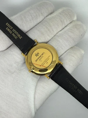 Raymond Weil Othello Quartz 18ct Gold Plated Ultra Thin Case 124 1990